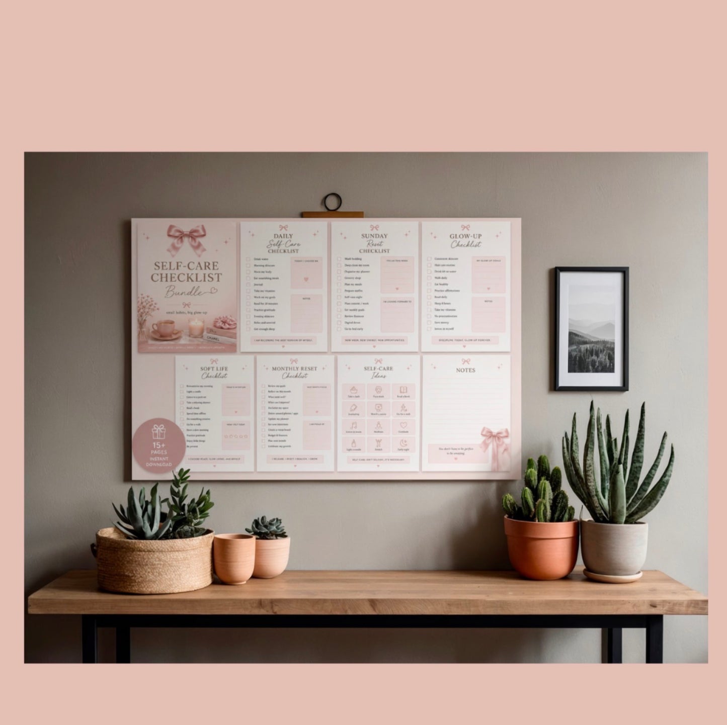 Self-Care Checklist Bundle
